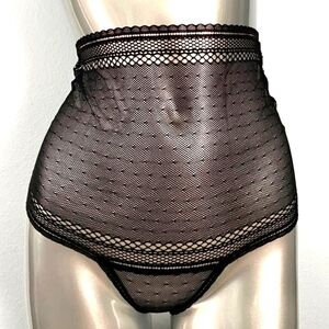 Victorias Secret Nwt Charcoal Grey High Waist Thong Panties Small